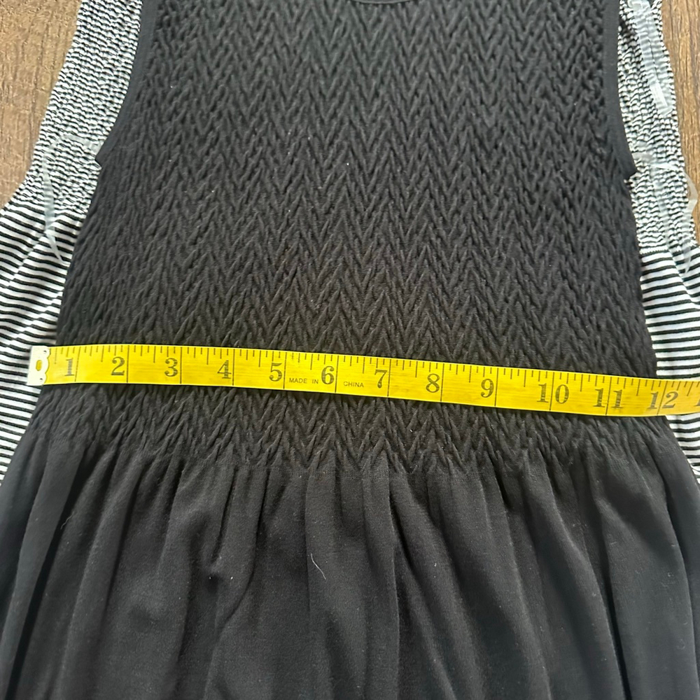 Women's Lark + Grey Black and White Striped Maxi Dress - Picture 8 of 12